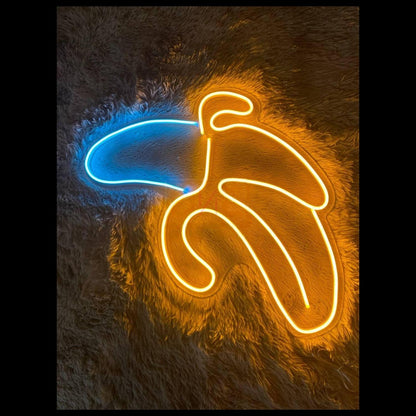 Blue-Yellow Banana Led Neon Sign For Indoor And Decor | Shineneon