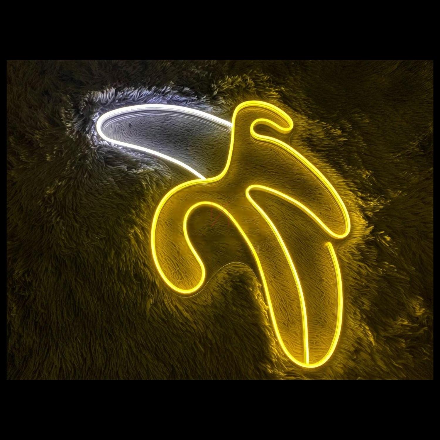 Blue-Yellow Banana Led Neon Sign For Indoor And Decor | Shineneon