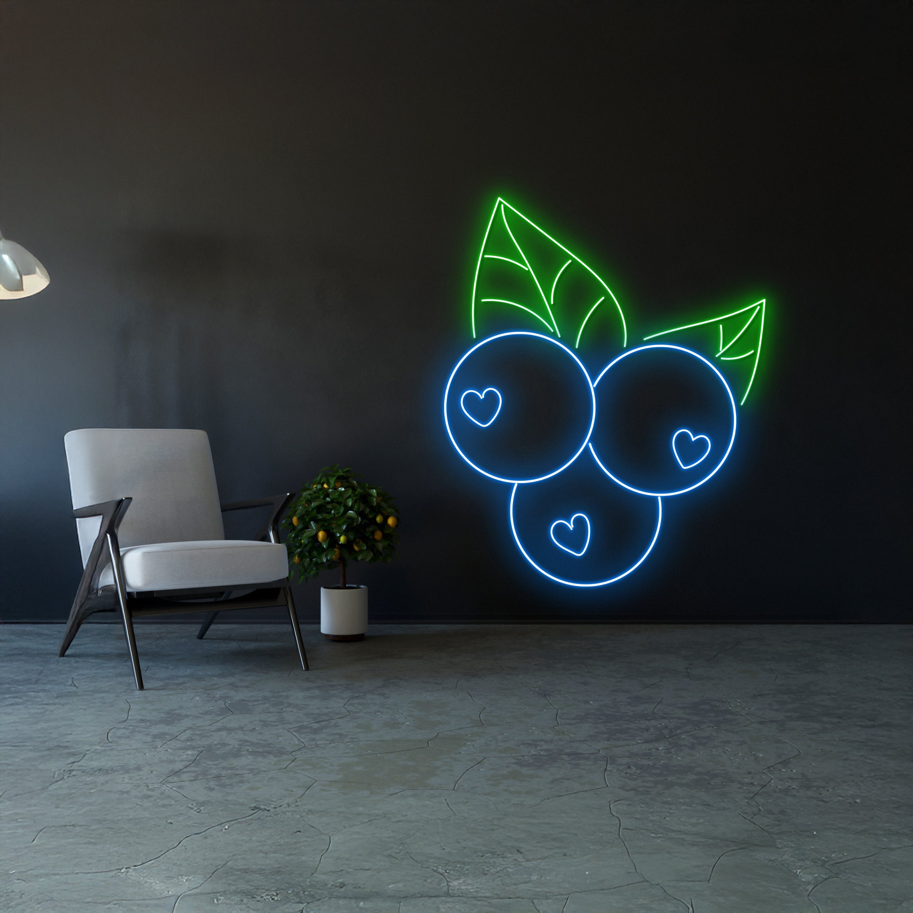 Blueberry Neon Sign | Shineneon