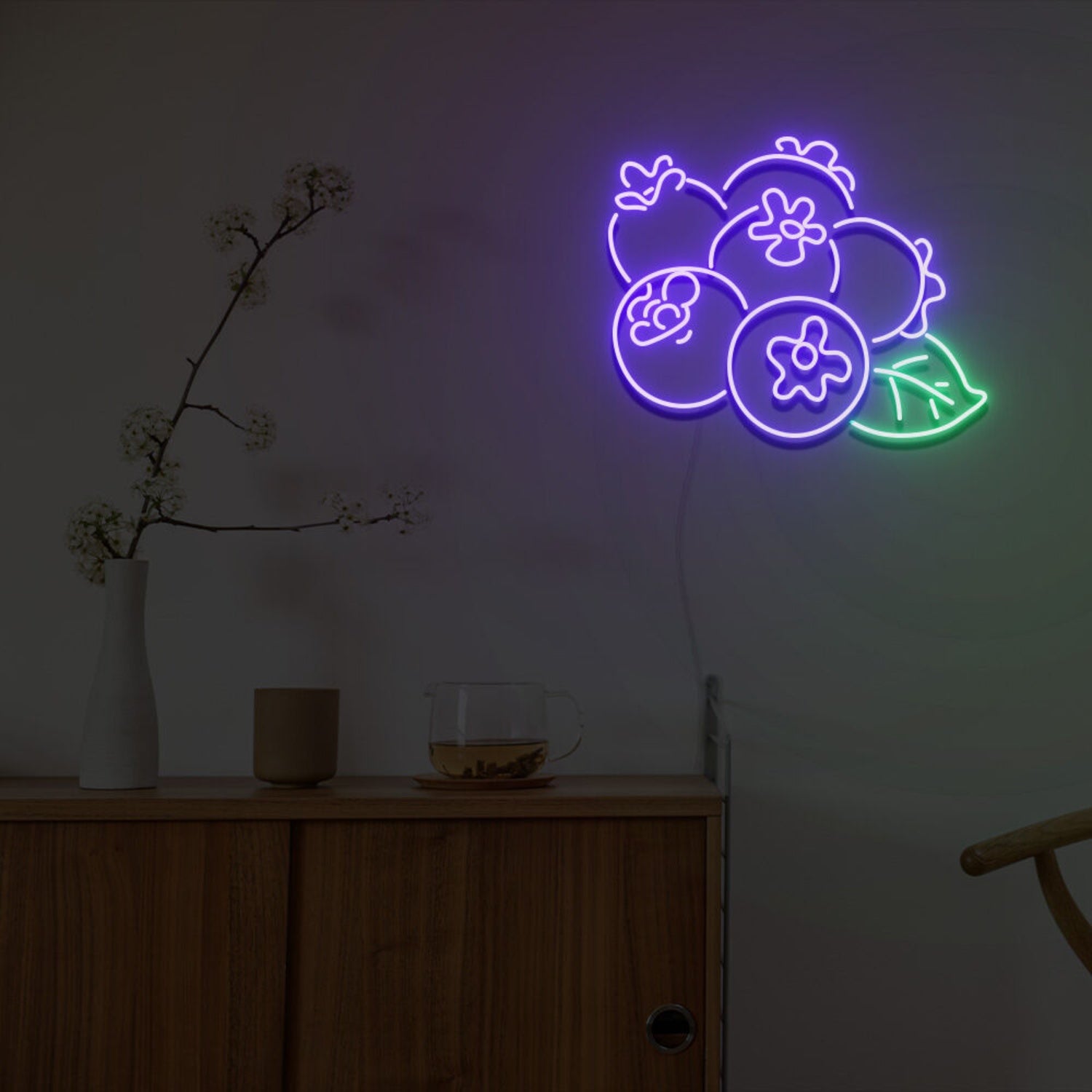 Blueberry Neon Sign Fashion Custom Neon Sign Lights For Home Party | Shineneon