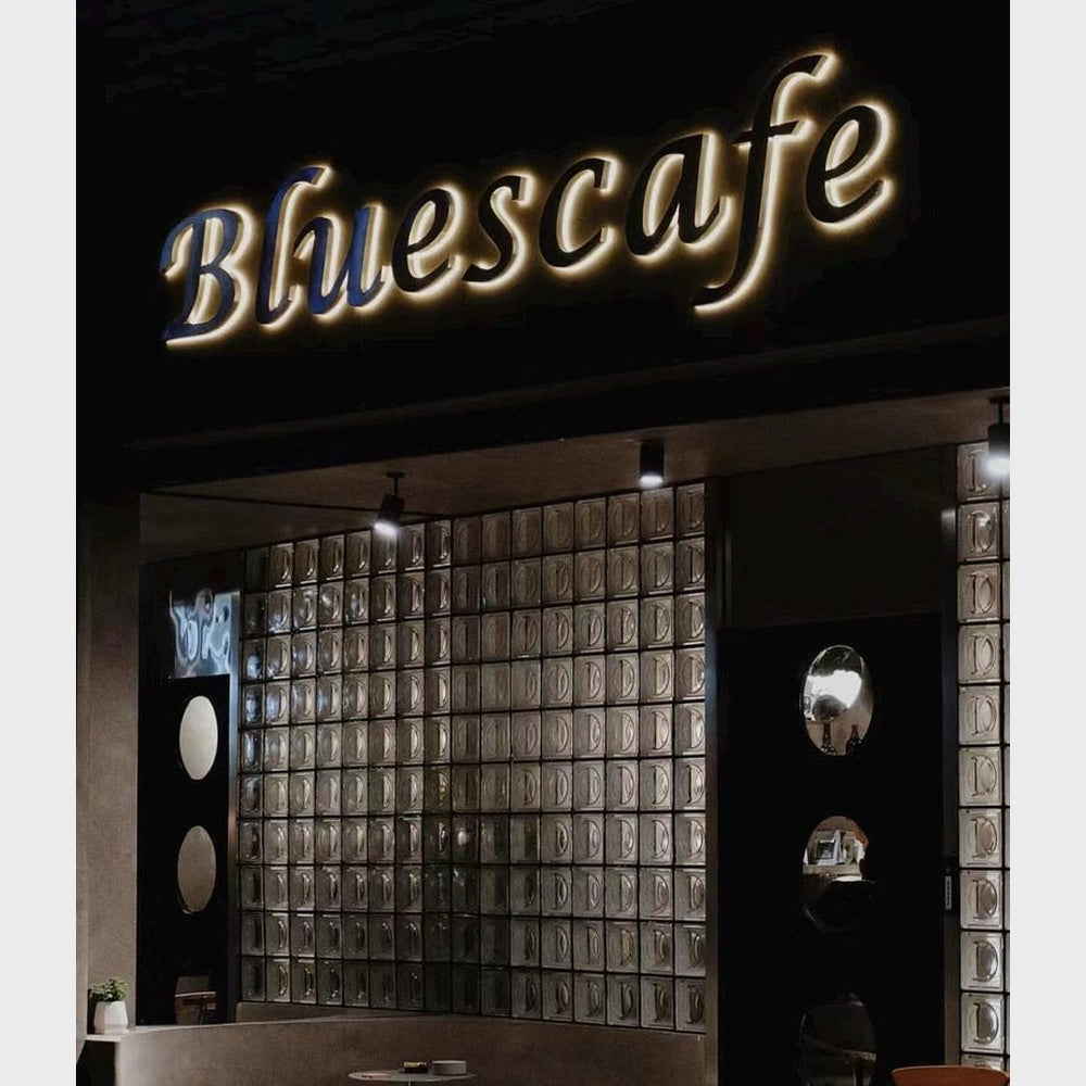 Bluescafe 3D Backlit Channel Letters Led Light Sign