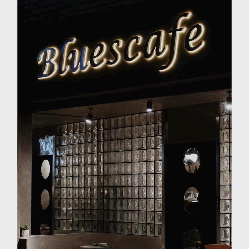 Bluescafe 3D Backlit Channel Letters Led Light Sign - Shineneon