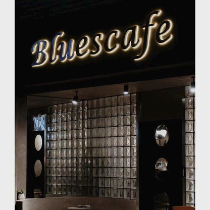 Bluescafe 3D Backlit Channel Letters Led Light Sign - Shineneon