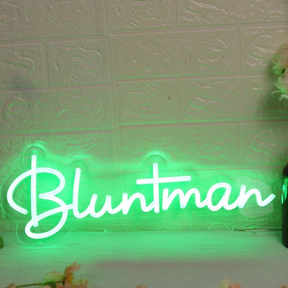Bluntman Green Led Neon Sign - Shineneon