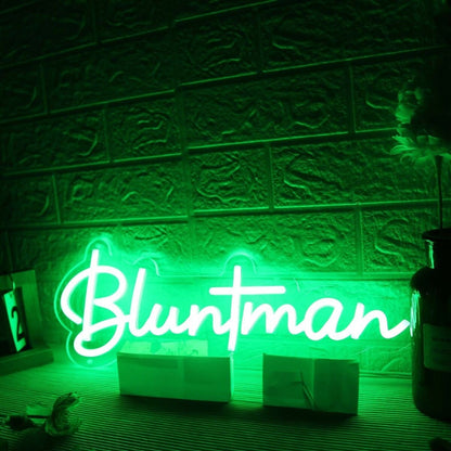 Bluntman Green Led Neon Sign - Shineneon