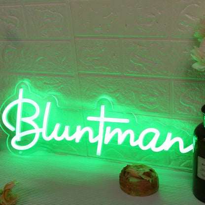 Bluntman Green Led Neon Sign - Shineneon