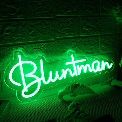 Bluntman Green Led Neon Sign - Shineneon