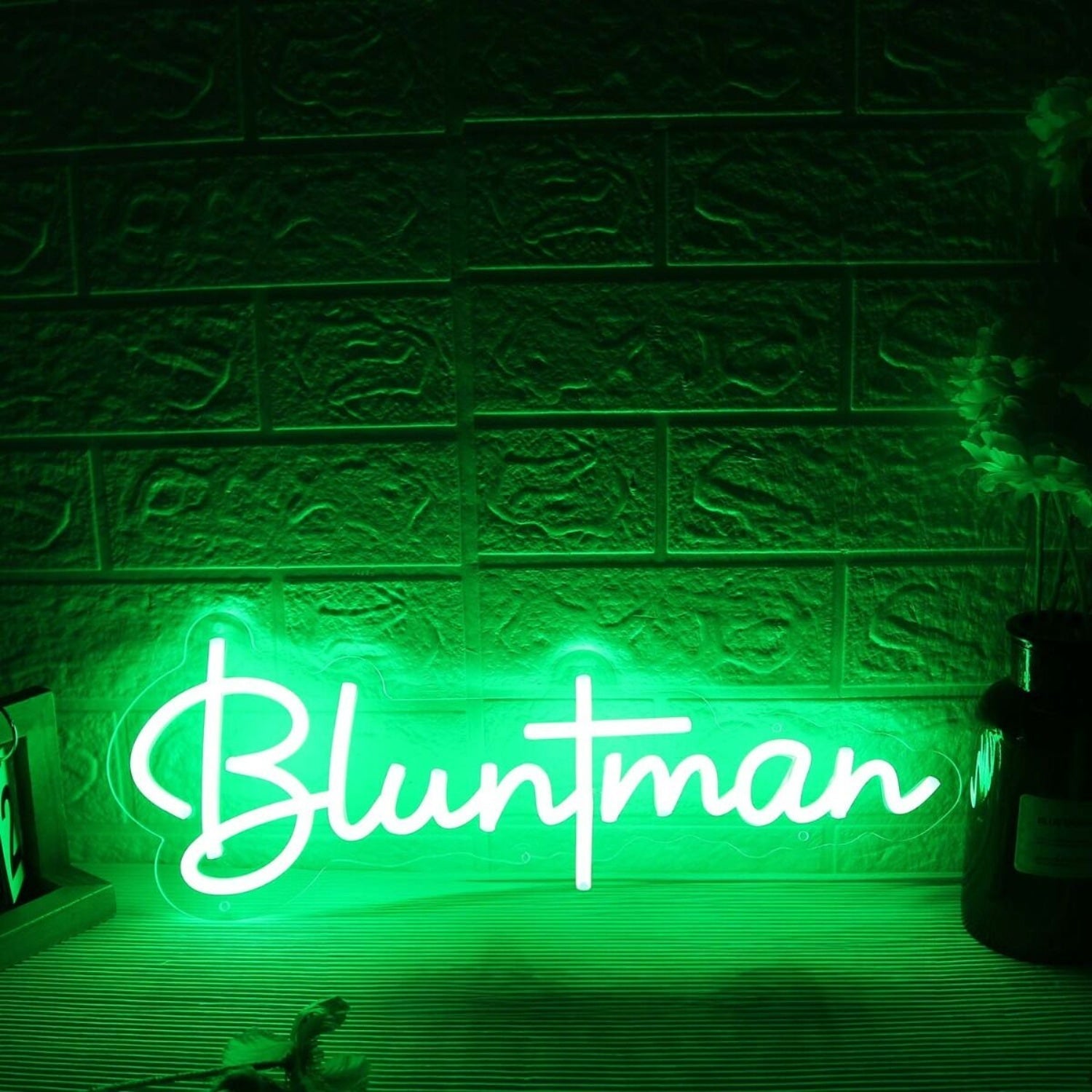 Bluntman Green Led Neon Sign - Shineneon