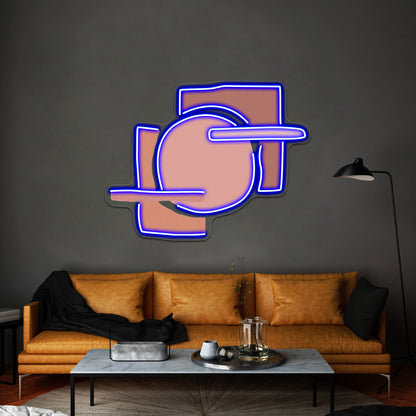 Blush Pink Abstract Wall Artwork Neon Signs