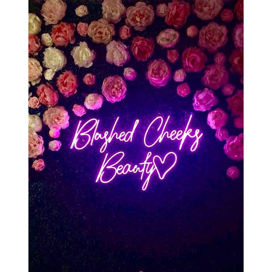 Blushed Cheeks Beauty Led Sign Business Neon Sign