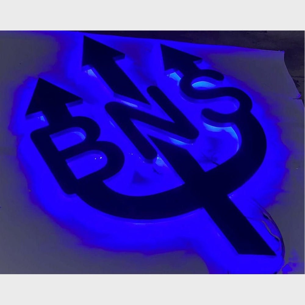 Bns Logo 3D Backlit Channel Letters Led Light Sign - Shineneon