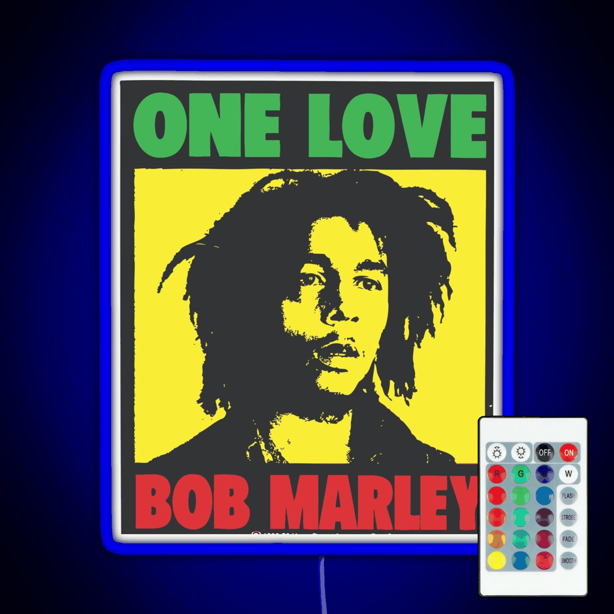 Bob Marley Rgb Led Neon Sign Pop Wall Art