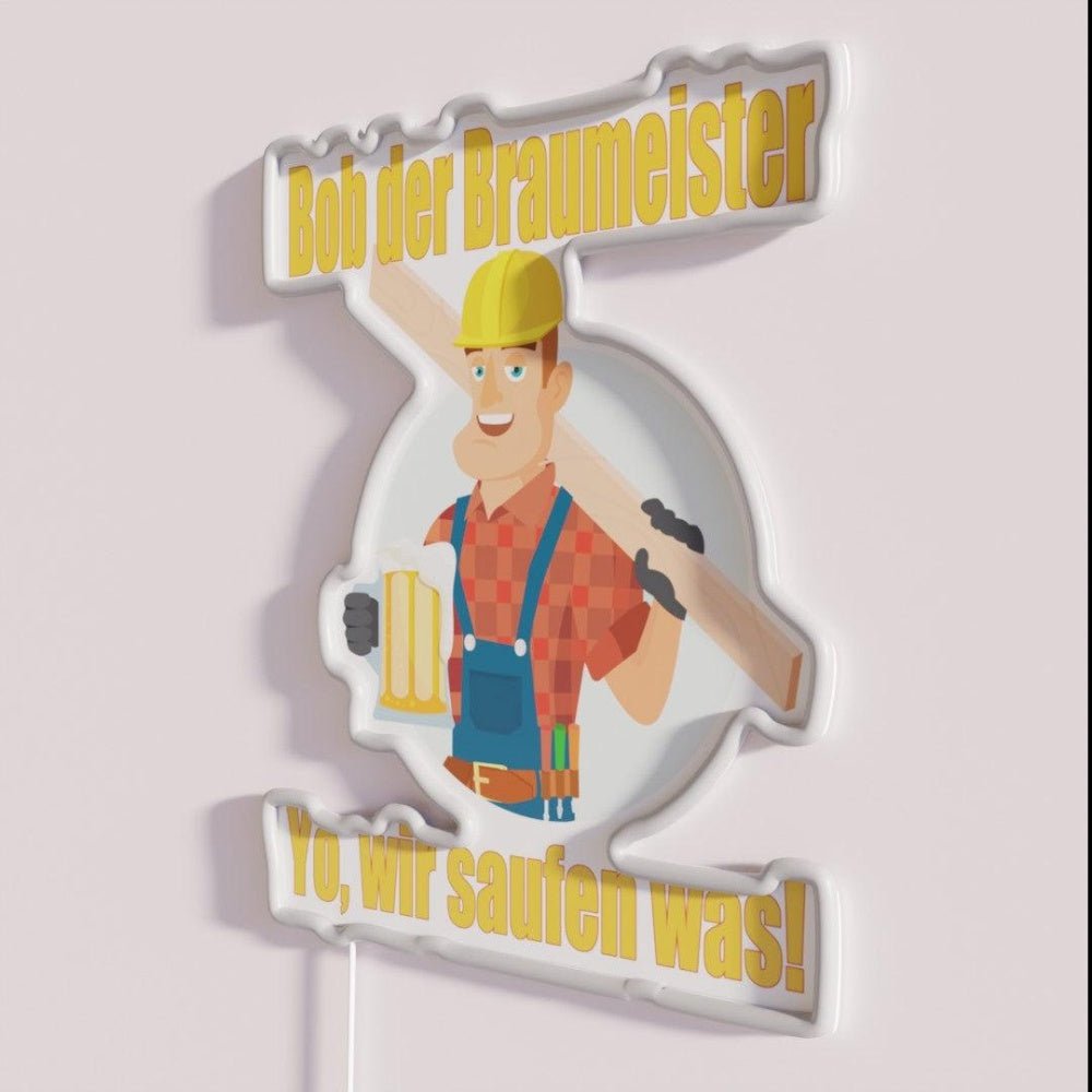 Bob The Brewmaster Beer Brew Rgb Led Neon Sign - Shineneon