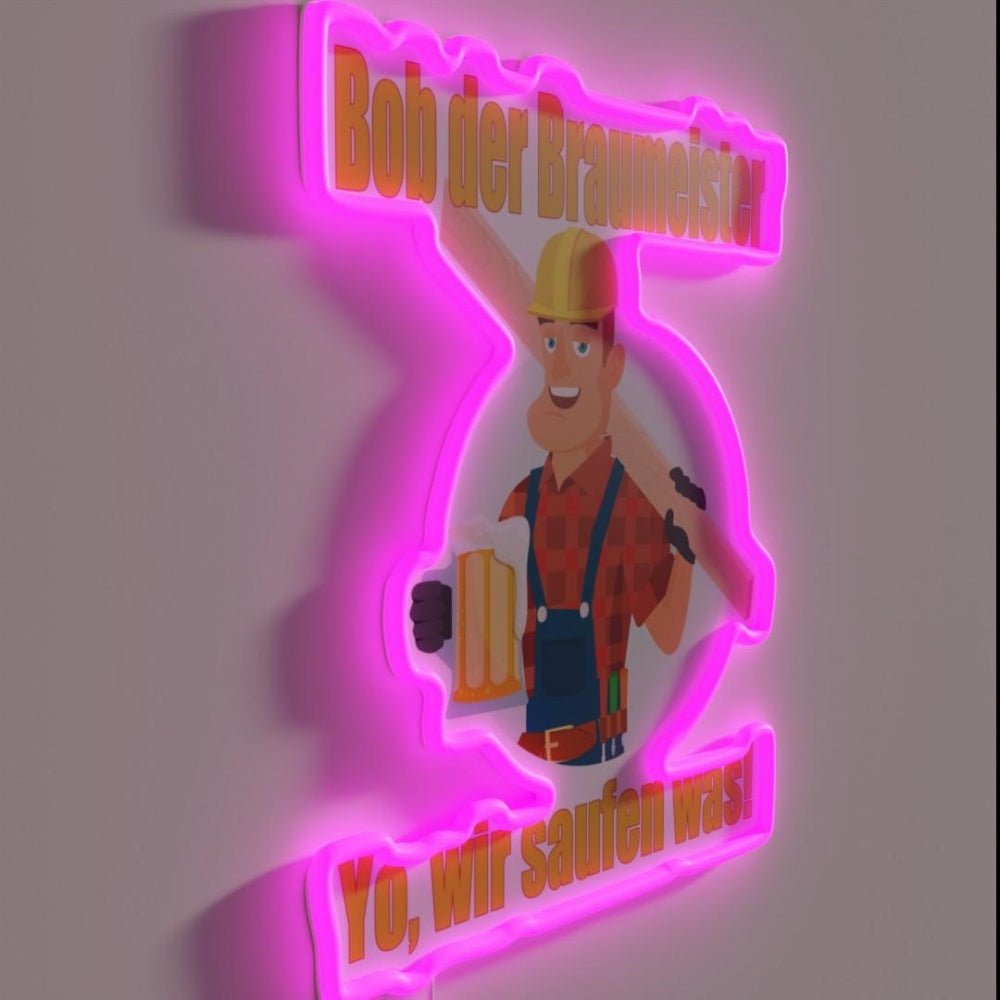 Bob The Brewmaster Beer Brew Rgb Led Neon Sign - Shineneon