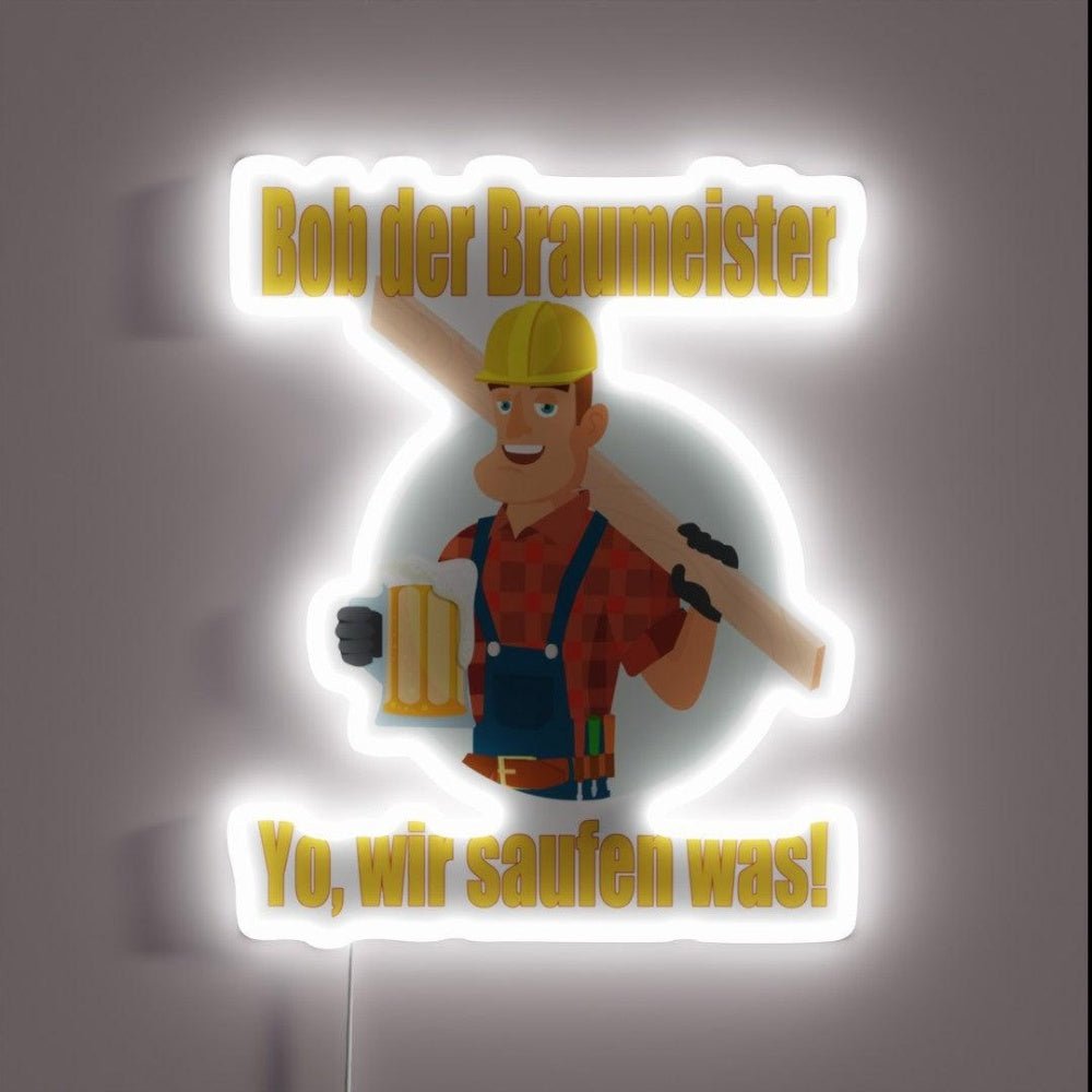 Bob The Brewmaster Beer Brew Rgb Led Neon Sign - Shineneon