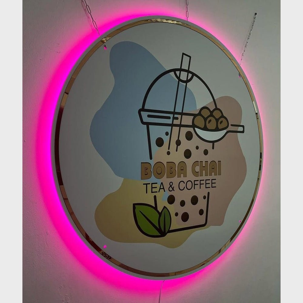 Boba Chai Acrylic Business Logo Sign - Shineneon