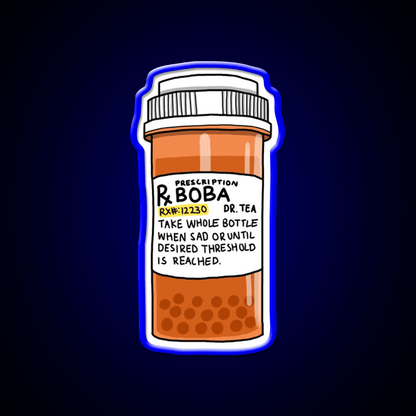 Boba Pills Snack Food Led Neon Sign Rgb Color - Shineneon