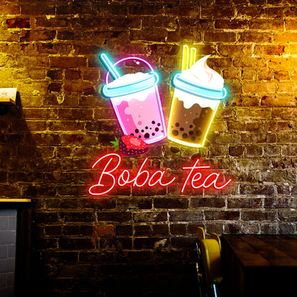 Boba Tea Acrylic Led Neon Sign | Shineneon