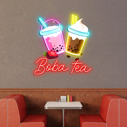 Boba Tea Acrylic Led Neon Sign | Shineneon