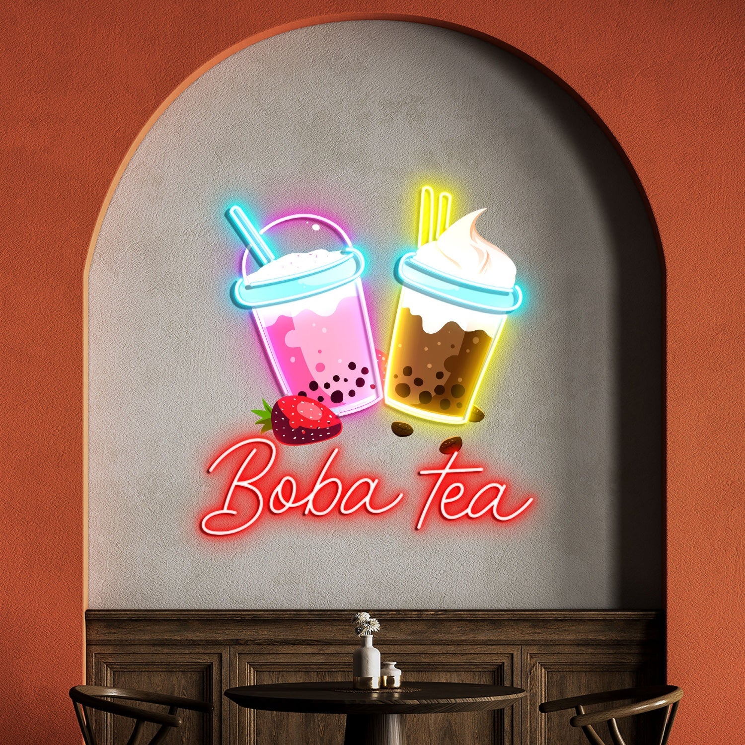 Boba Tea Acrylic Led Neon Sign | Shineneon