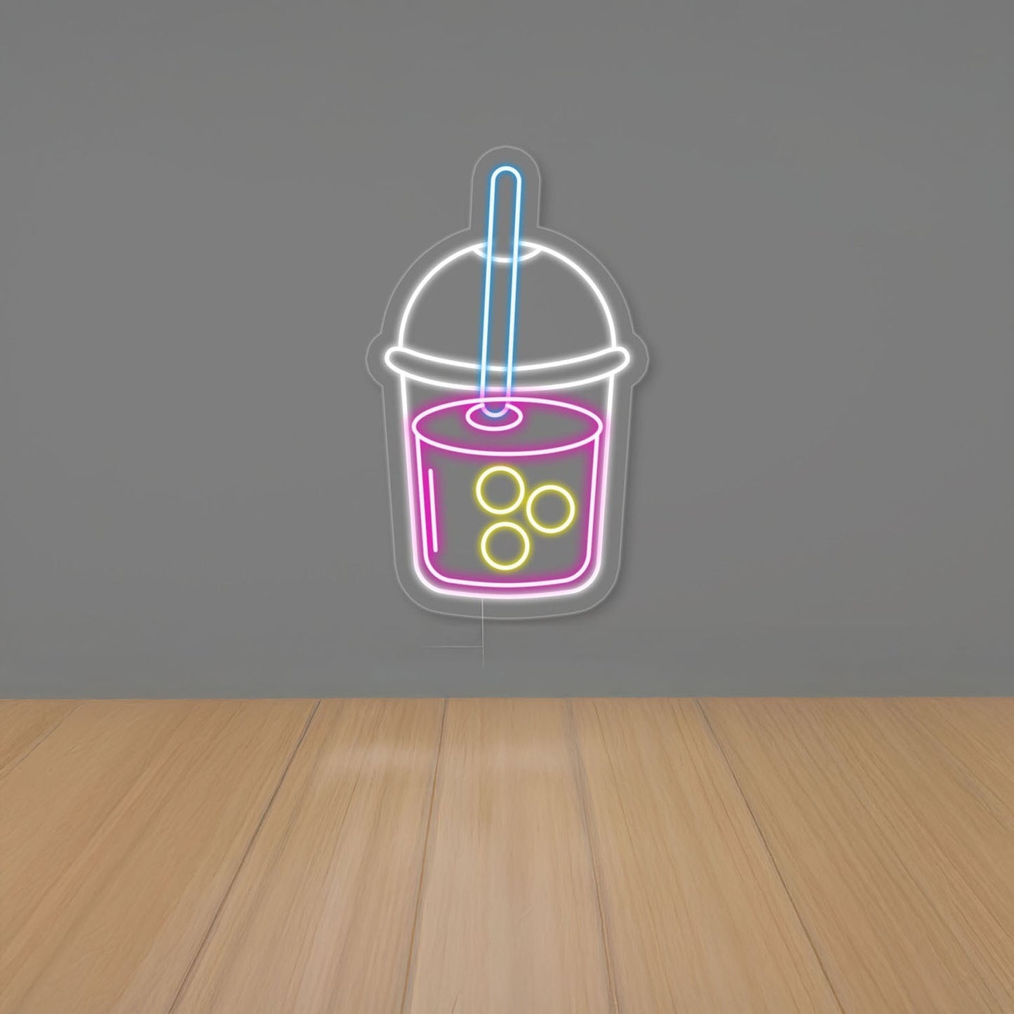 Boba Tea Cup Led Neon Sign For Coffee Shop