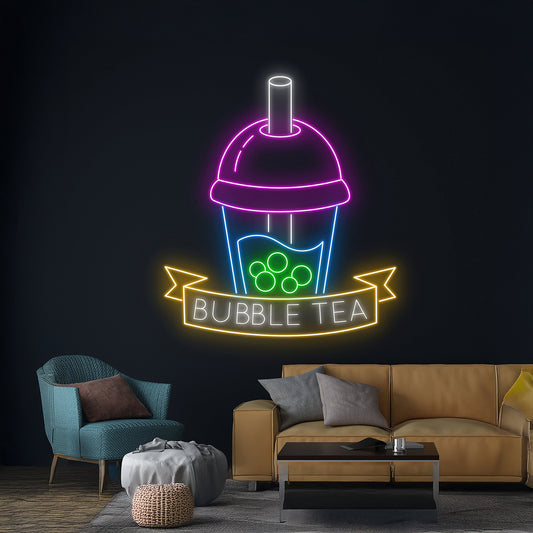 Boba Tea Neon Light