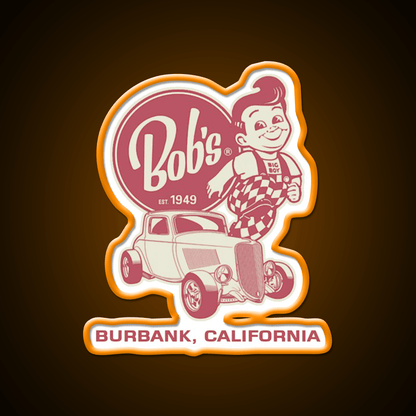 Bobs Big Boy Est 1949 Fast Food Led Neon Sign For Burger Place Rgb Color - Shineneon