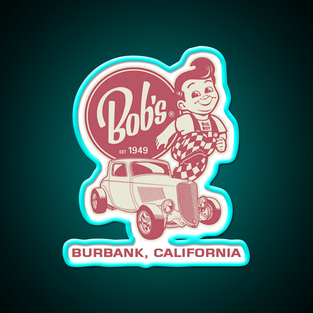 Bobs Big Boy Est 1949 Fast Food Led Neon Sign For Burger Place Rgb Color - Shineneon