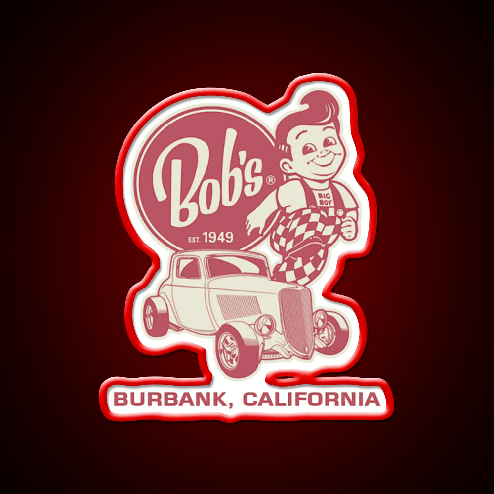 Bobs Big Boy Est 1949 Fast Food Led Neon Sign For Burger Place Rgb Color - Shineneon