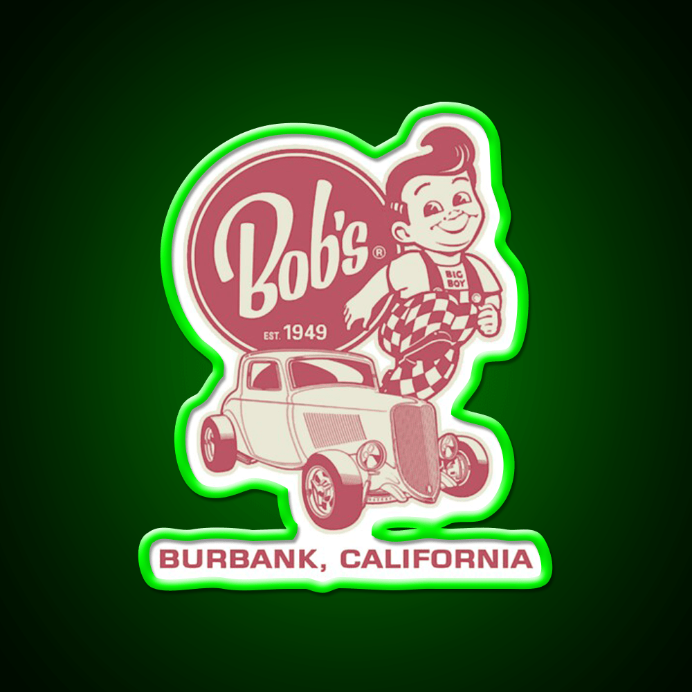Bobs Big Boy Est 1949 Fast Food Led Neon Sign For Burger Place Rgb Color - Shineneon