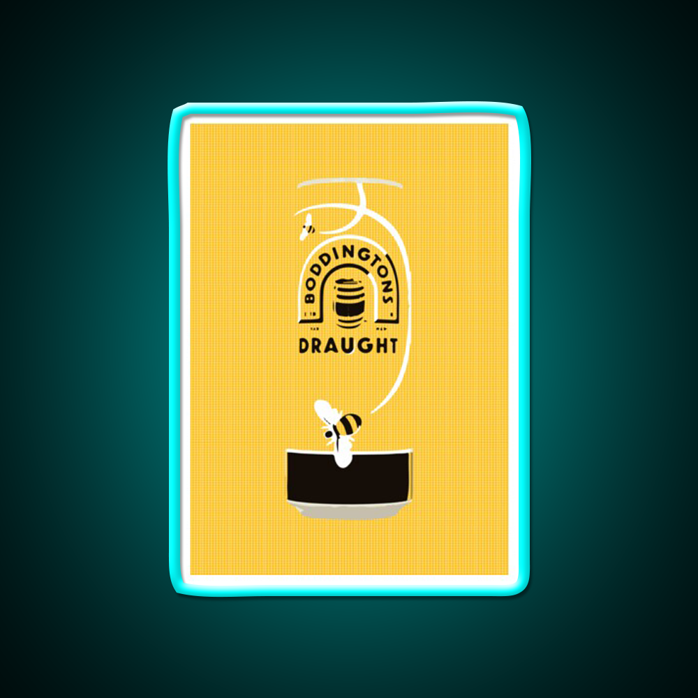 Boddingtons Bitter Pop Art Beer Bar Decor Led Neon Sign Rgb Color - Size and dimension reference