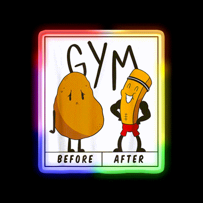 Boddy Building Gym Fitness Led Neon Sign Rgb Color