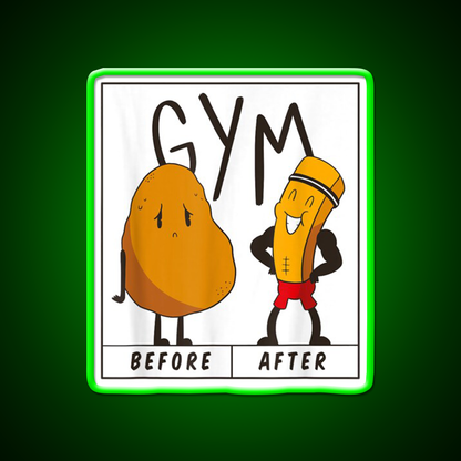 Boddy Building Gym Fitness Led Neon Sign Rgb Color