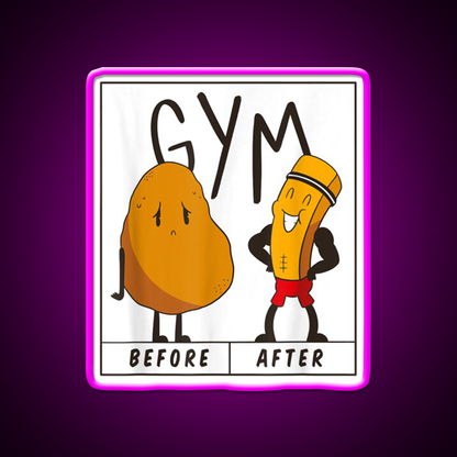 Boddy Building Gym Fitness Led Neon Sign Rgb Color