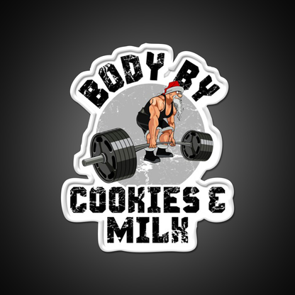 Body By Cookies Milk Gym Fitness Led Neon Sign Rgb Color