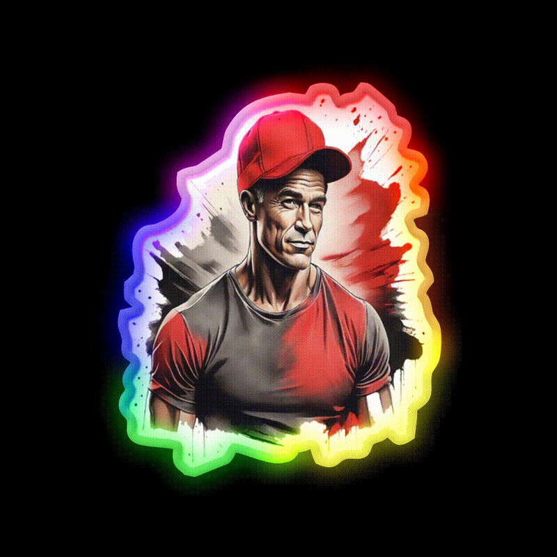 Body Composition Gym Fitness Led Neon Sign Rgb Color