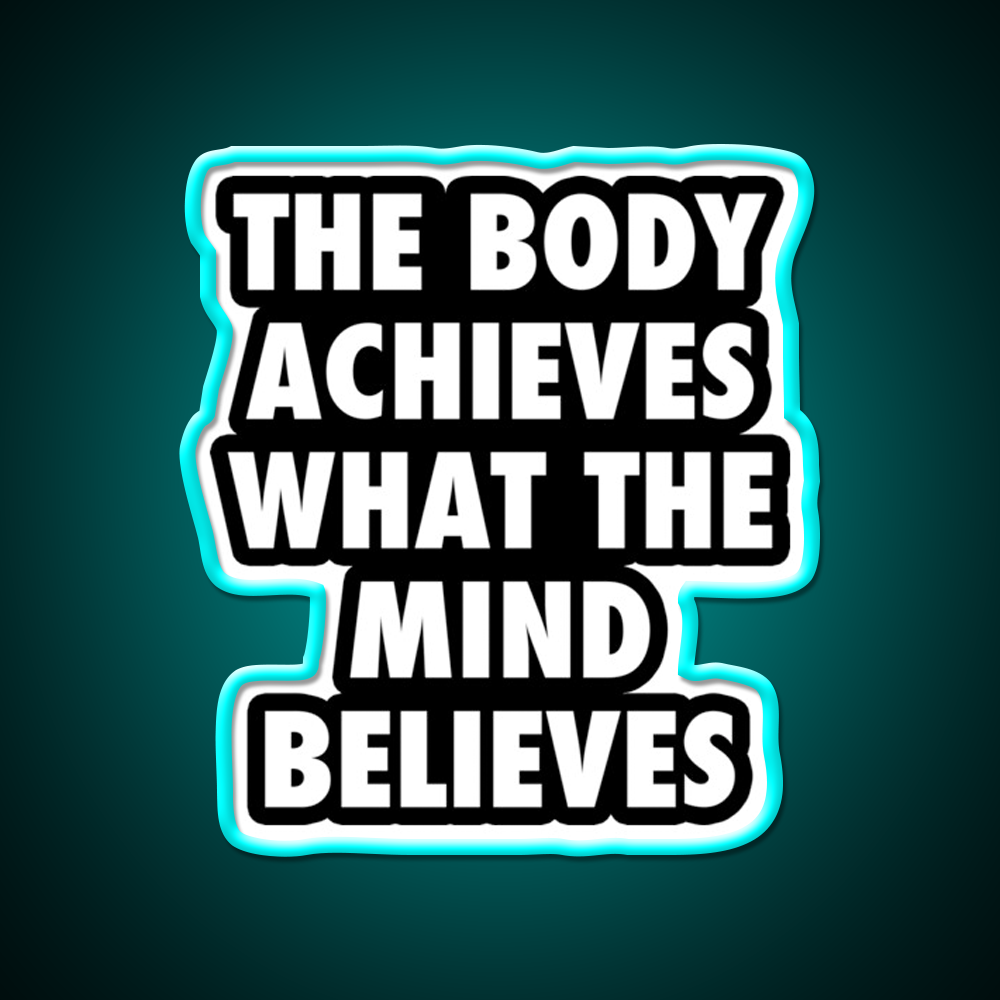 Body Gym Motivational Gym Fitness Led Neon Sign Rgb Color