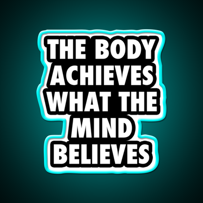 Body Gym Motivational Gym Fitness Led Neon Sign Rgb Color