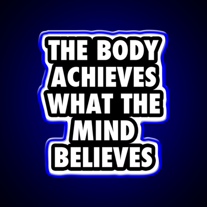 Body Gym Motivational Gym Fitness Led Neon Sign Rgb Color