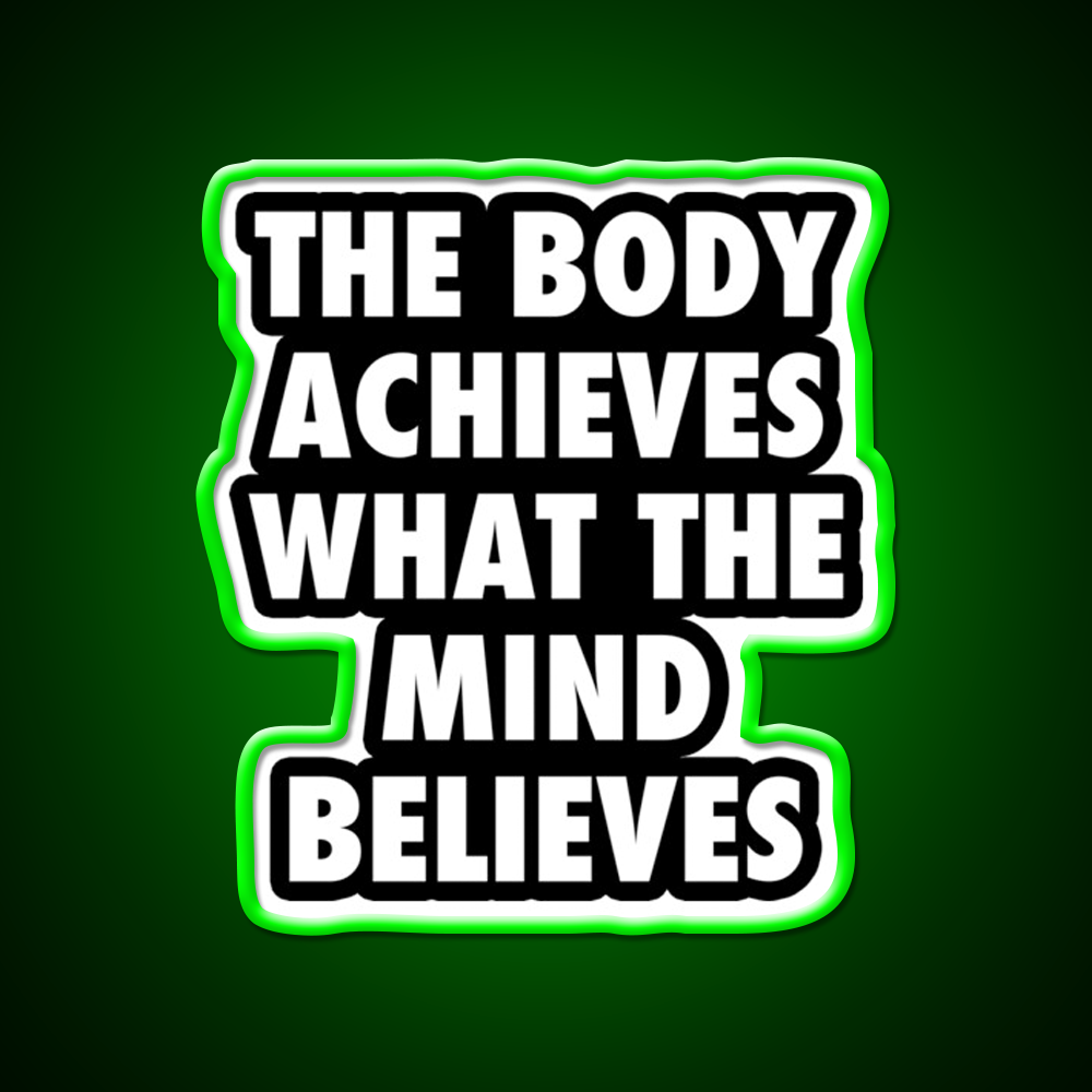 Body Gym Motivational Gym Fitness Led Neon Sign Rgb Color