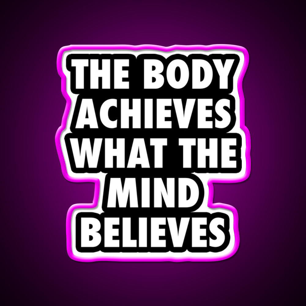 Body Gym Motivational Gym Fitness Led Neon Sign Rgb Color