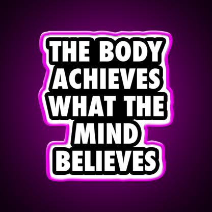 Body Gym Motivational Gym Fitness Led Neon Sign Rgb Color