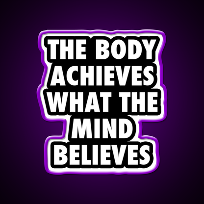 Body Gym Motivational Gym Fitness Led Neon Sign Rgb Color