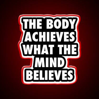 Body Gym Motivational Gym Fitness Led Neon Sign Rgb Color