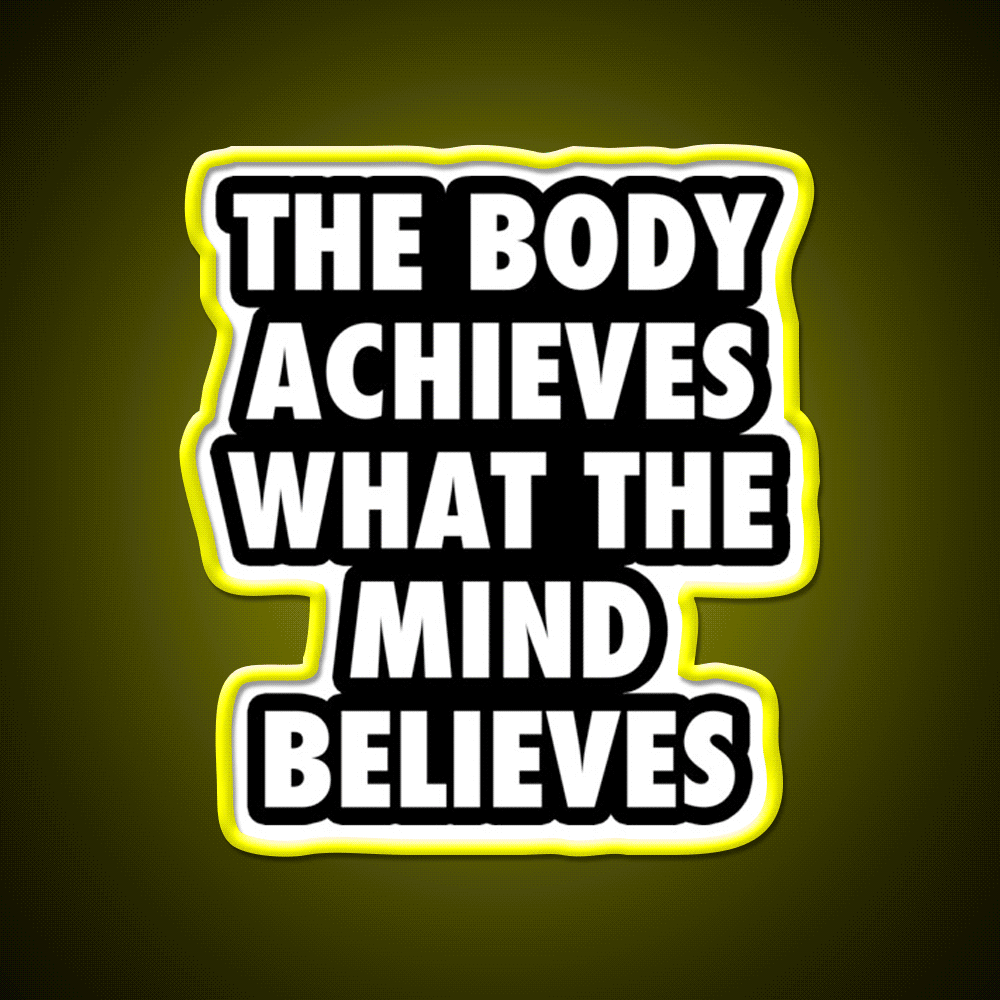 Body Gym Motivational Gym Fitness Led Neon Sign Rgb Color