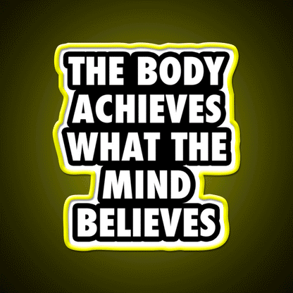 Body Gym Motivational Gym Fitness Led Neon Sign Rgb Color