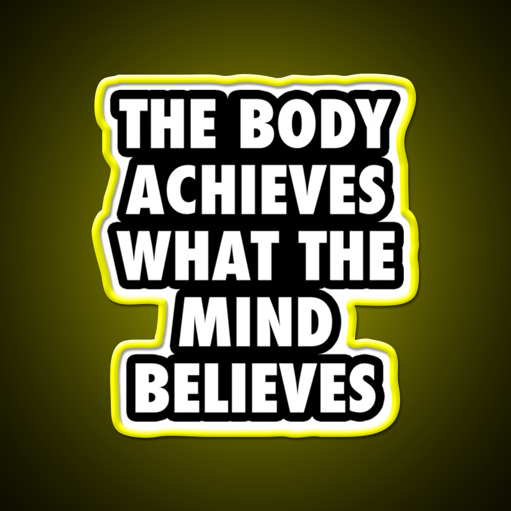 Body Gym Motivational Gym Fitness Led Neon Sign Rgb Color