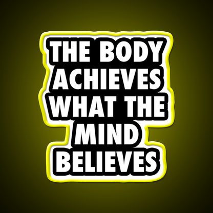 Body Gym Motivational Gym Fitness Led Neon Sign Rgb Color