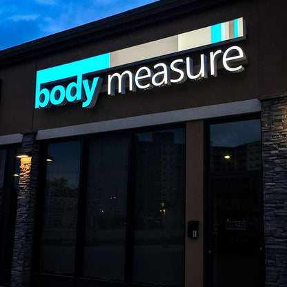 Body Measure 3D Frontlit Letters Metal Led Sign