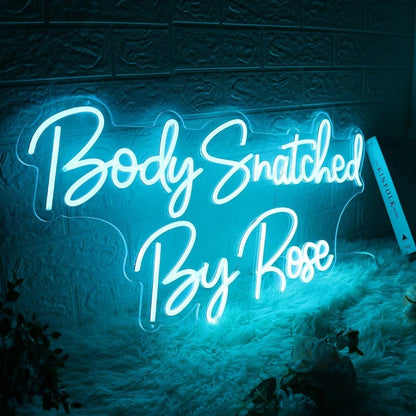 Body Snatched By Rose Blue Led Neon Sign - Shineneon